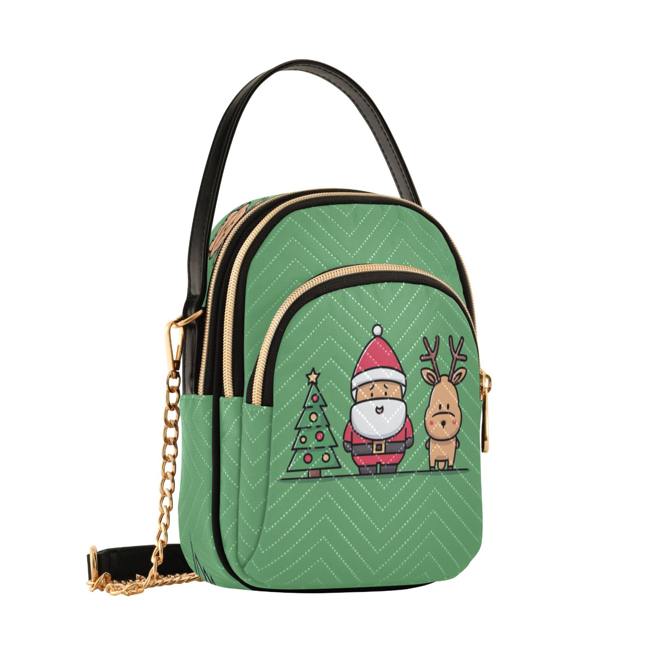 IAUYY Small Crossbody Bags for Women 15*21*8cm Leather Purses for Women Removable Strap with 3 Zipper Pocket Applicable to Birthday Gifts for Women,Charming Cartoon Characters