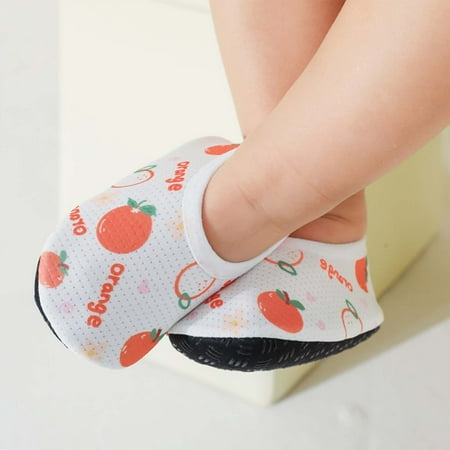 

S LUKKC LUKKC Newborn Baby Boy Girls Cute Non-Skid Indoor Slipper Socks Infants Breathable Elastic Socks Shoes with Memory Insole Protect Toes Toddler Floor Socks Gifts on Clearance