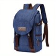 thumbnail image 3 of 1pc Fashion Casual Backpack With Earphone Port, Commuter Notebook Bag With Large Capacity Business Double Shoulder Backpack For Business Trip, Waterproof Zipper Backpack, 3 of 5