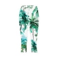 thumbnail image 5 of SELONE Leggings for Women Plus Size Capri High Waist Gym Leggings Summer Pants Curvy Slim Casual Vacation Pants Pull on Hawaiian Soft Yoga Lightweight Comfy Multicolor M Breathable Beach Pants, 5 of 5