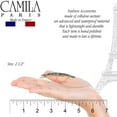 thumbnail image 2 of Camila Paris CP2990 French Hair Barrettes Clips for Women Handmade Small Girls Side Slide-in Barrette Clip, Hair Accessories for Women. Strong Hold No Slip Grip Fashion Durable Styling, Made in France, 2 of 24
