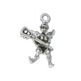 thumbnail image 1 of Sterling Silver 16" 1mm Box Chain 3D Angel Wings Playing Lacrosse Pendant Necklace, 1 of 2