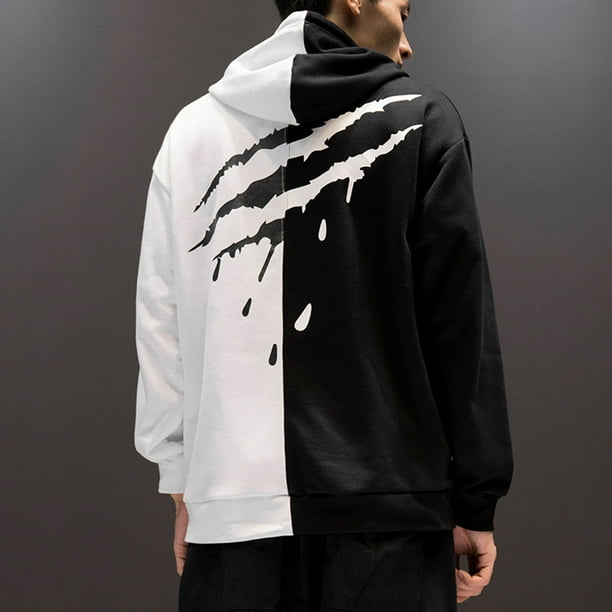 Sudadera blanca con negro new arrivals