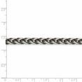 thumbnail image 5 of 925 Sterling Silver 6mm Antiqued Spiga Chain 22 Inch, 5 of 5