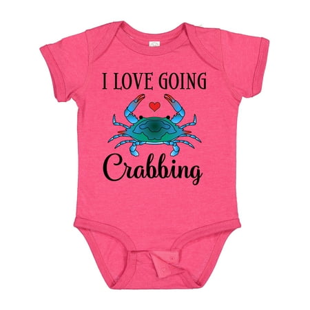 

Inktastic Blue Crab I Love Going Crabbing Gift Baby Girl Bodysuit