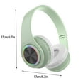 thumbnail image 3 of Wireless Headphones for TV Watching, Ensemble-TV Headphones with LED Display TV Transmitter Charging Base, Bluetooth V5.3 Headphones No Lip-Sync Delay, Plug and Play, Gifts for Elderly(Green), 3 of 8