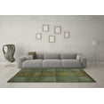 thumbnail image 3 of Ahgly Company Indoor Square Abstract Light Blue Modern Area Rugs, 6' Square, 3 of 4