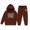 1-Coffee998, variant on WOYY Sweatsuits for Girls Letter Print Lined Hoodie and Joggers Outfits Kids Clothing Sets, Sizes 2-13