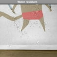 thumbnail image 6 of Ambesonne Cat Place Mats Set of 4, Samurai Figh Kitty Ninja, Standard Size, Red Brown, 6 of 6