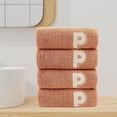 thumbnail image 4 of Juego de 4 toallas faciales de algodón absorbente | Toallitas suaves y transpirables | Material Natural Duradero | Ligero Secado Rápido | 78x34cm | Europa Estilo US | Multiusos para viajes a, 4 of 6