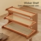 thumbnail image 5 of Estantes Estante organizador de tazas de madera de 3 niveles para encimera, 1 unidad, 31,8 x 29,8 x 19,8 cm, color marrón, para cocina Yulucky, 5 of 9