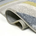 thumbnail image 4 of JONATHAN Y DAZZLE 8 x 10 Area Rug, Flow Abstract Swirl - Blue/Mustard/Gray, DZC100C-8, 4 of 6