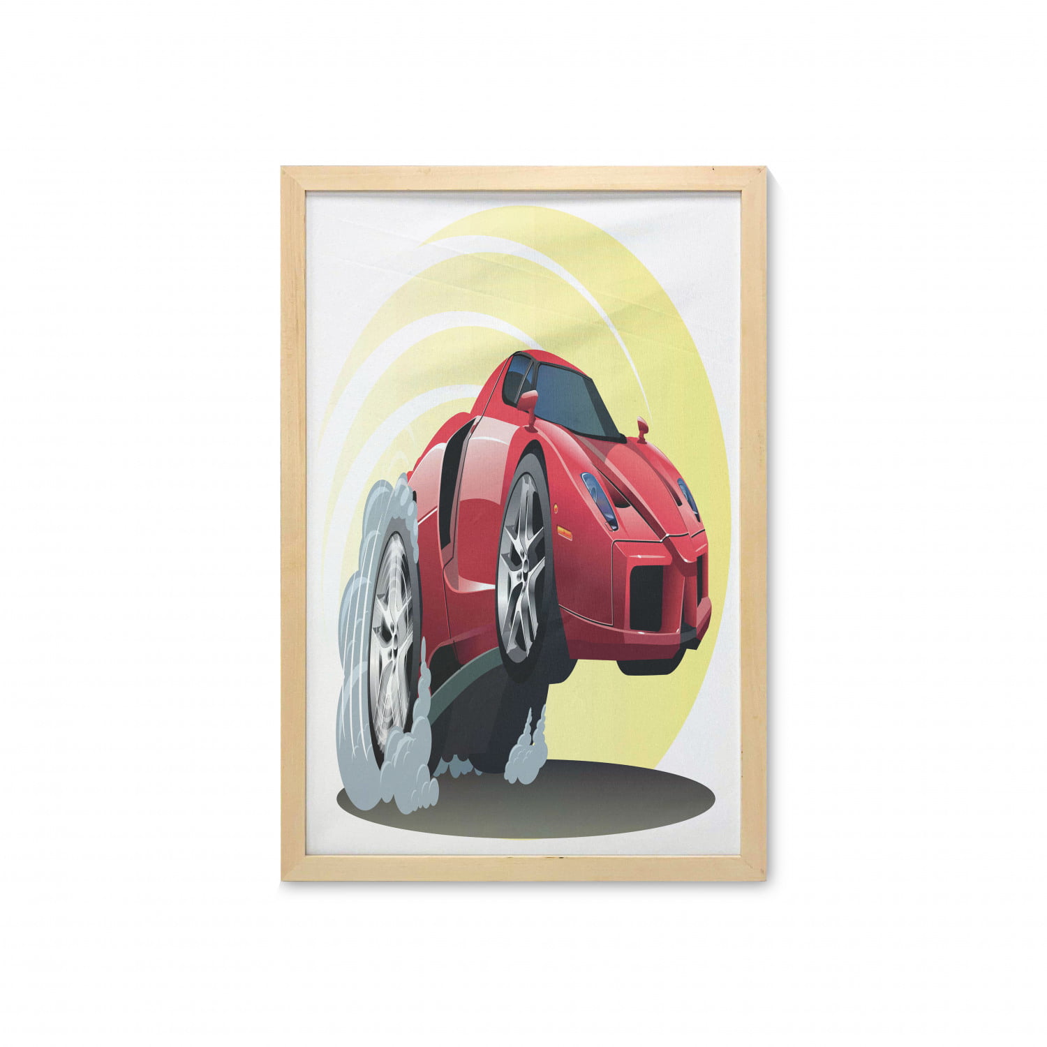 Sports Car Automobile Red Giant Wall Art Poster Print 