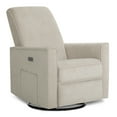 thumbnail image 4 of Evolur Harlow Deluxe Upholstered Plush Seating Glider Swivel, Power Recliner with USB Port, Greenguard Gold Certified, Glider Chair for Nursery, Tan, 4 of 8