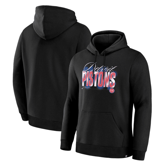 Men's  Black Detroit Pistons SOS Hoodie