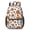 Basketball and Leopard, variant on Basketball and Hoop Multicolor Pattern 17" School Backpacks for Teens,Waterproof Oxford Fabric,S-Shape Padded Straps for School,Travel,Hiking,Camping