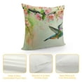 thumbnail image 4 of Awypu &nbsp;Hummingbird Flowers Throw Pillow Case Watercolor Flower Spring Bright Green Pillow Covers Decorative Pillow Cover Standard Size Single Side Print, 4 of 5