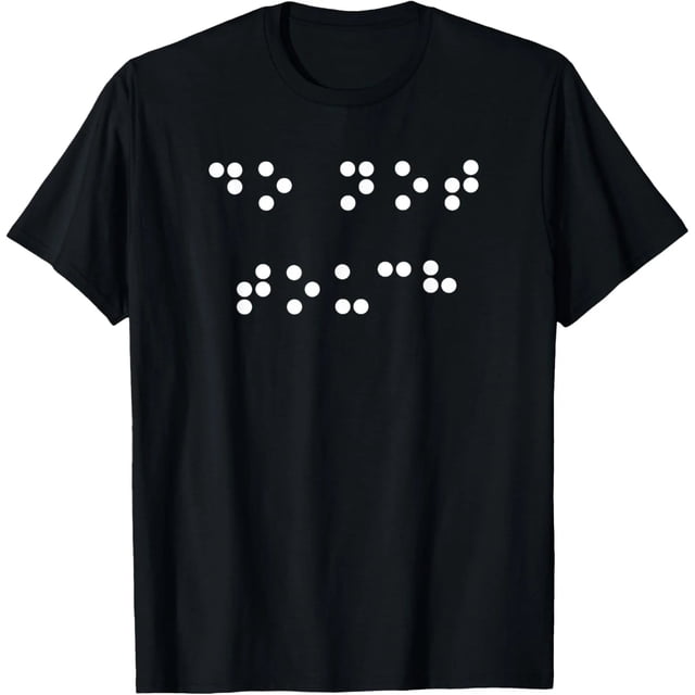Camiseta "No Tocar" en Braille, Humor para Ciegos, Regalo Divertido - Talla Extra Grande S-4XL - Mujer