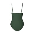 thumbnail image 5 of Women's Plus Size Swimsuits, Womens One Piece Swimsuit Athletic Training Sport Bathing Suits Slimming Deep V Neck Ruched Swimwear S-2XL Quick Dry, 5 of 5