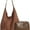 Brown, variant on SPEKSEE Vintage Handbags for Women Shoulder Bag Lightweight Large Suede Slouchy Shoulder Bag, Brown Suede Satchel