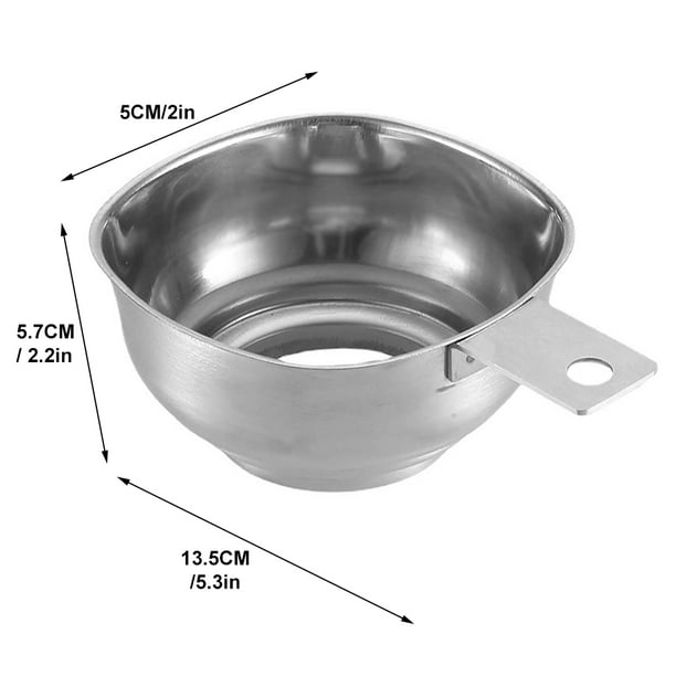 Stainless Steel Jam Funnel,Large Opening Funnel Stainless Filling Aid