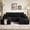 Black, variant on COPIAE 108" Modular Sectional Cloud Couch with Ottoman, Boneless U-Shaped Sofa with Deep Seat, Comfy Corduroy Couches for Living Room, No Assembly Required, Black