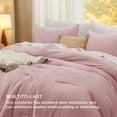 thumbnail image 3 of Juego de edredón Bedsure King Size Pink GentleSoft™ de 3 piezas, 3 of 7