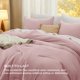 thumbnail image 3 of Juego de edredón Bedsure King Size Pink GentleSoft™ de 3 piezas, 3 of 7