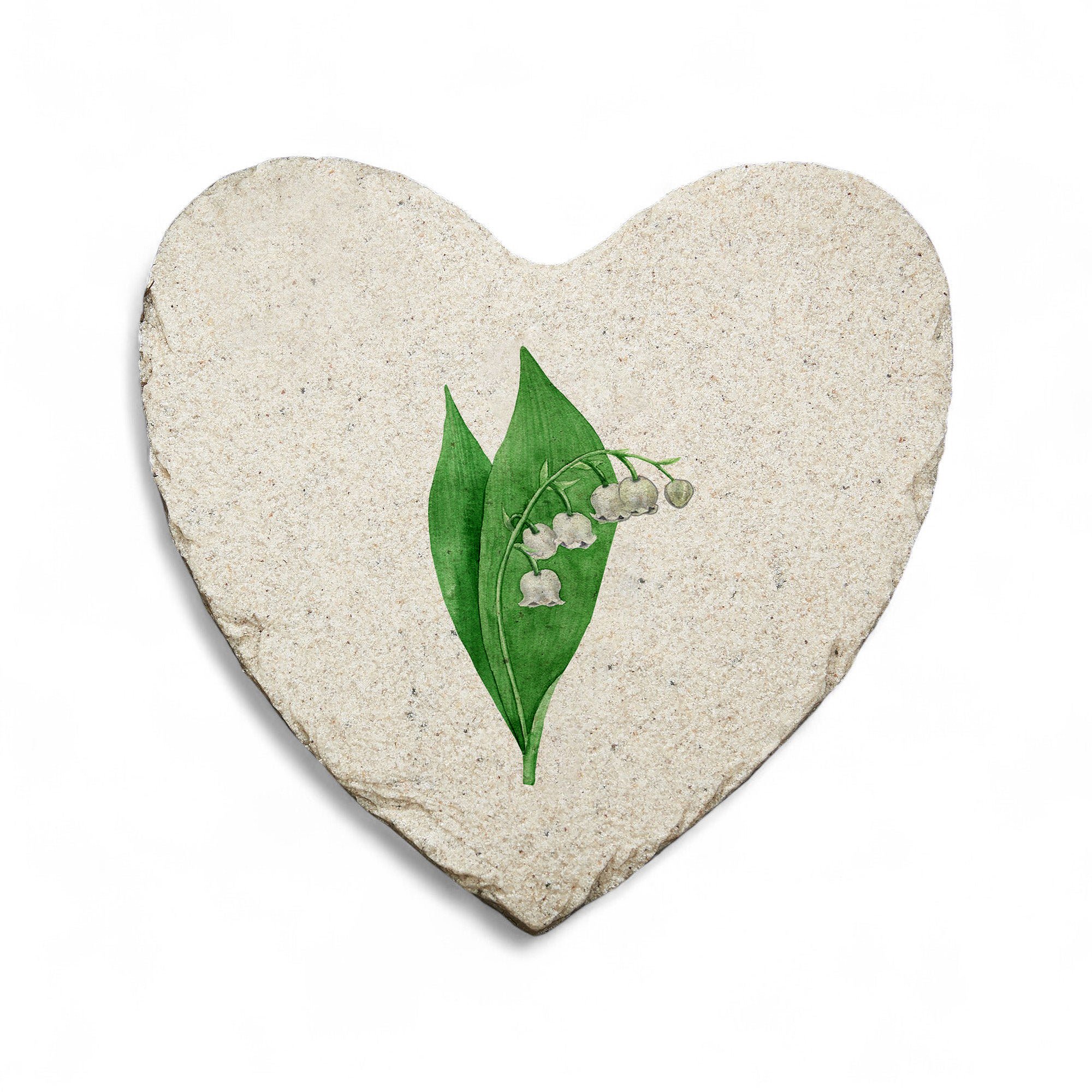 Personalization Mall Birth Month Flower Heart Garden Stone, 5.75", May