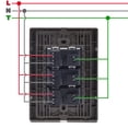 thumbnail image 4 of Placa Armada Inoxium3COxford 10Pzas Contactox3 125-250VCA 15A 50/60Hz Plateado/Oxford Acero Inoxidable/PC., 4 of 5
