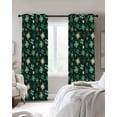 thumbnail image 4 of St. Patrick's Day Blackout Curtains for Bedroom Living Room Darkening Curtains 54 Inch Long Dark Green Lucky Shamrock Leaves Spring Short Curtain for Small Window Treatment Grommet Drapes 42"x54"x2, 4 of 9