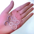 thumbnail image 4 of 14K Gold Plated/Silver Plated Hoop Earrings for Women, Dainty Cubic Zirconia Cartilage Earring for Sensitive Ears Hypoallergenic Lightweight Gifts for Women 3Pairs, 4 of 8