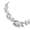 thumbnail image 3 of Yesbay 1 Set Necklace Eardrop Shiny Charming Faux Pearl Silver Plated Necklace Earrings for Women,Silver, 3 of 6