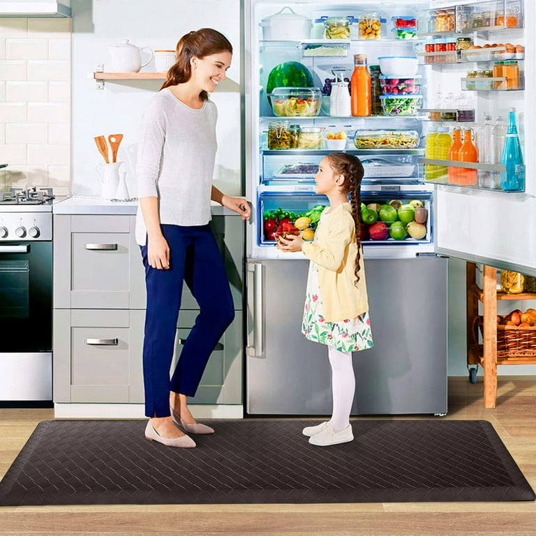 WISELIFE Kitchen Mat Cushioned Anti Fatigue Floor Mat,17.3x60, Thick Non  Slip Waterproof Kitchen Rugs and Mats,Heavy Duty Foam Standing Mat for