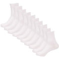 thumbnail image 2 of 10 Pairs Thin Breathable Linen Socks for Men Women Moisture-wicking Organic Casual Socks, White, 2 of 2