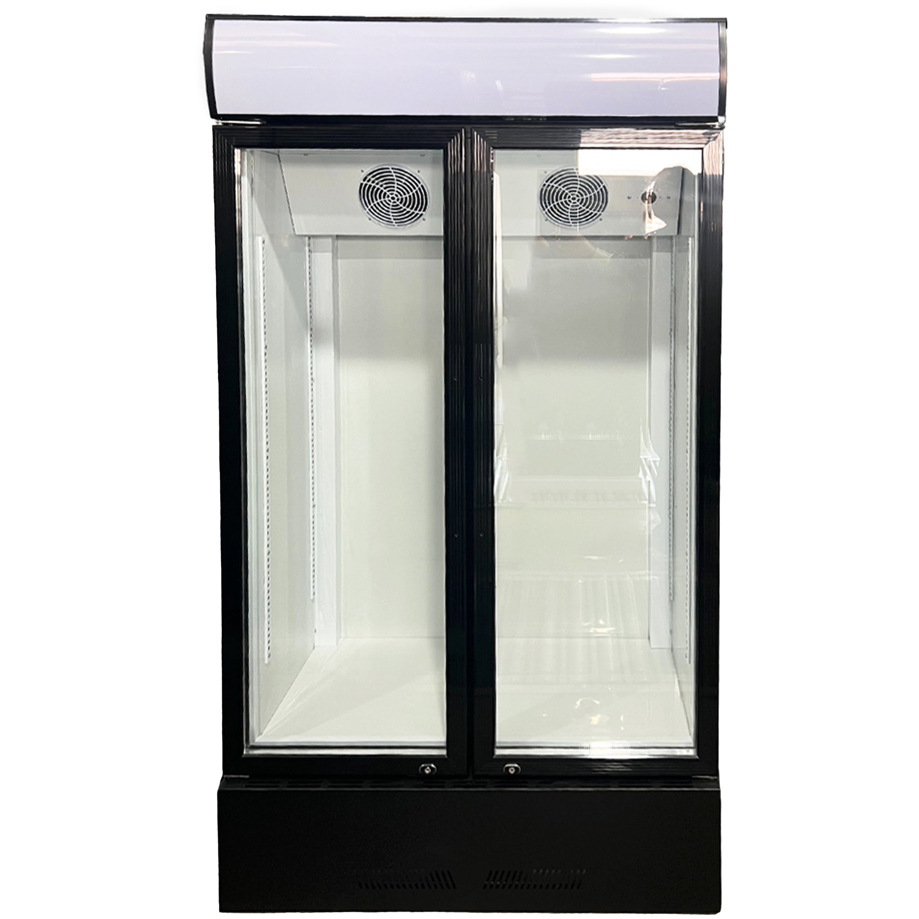 NSF Certified 38" Commercial Glass Door Refrigerator, 21 Cu.Ft Merchandising Display Cooler