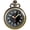 Bronze, variant on ZOLOHONI Quartz Pocket Watch with Chain Luminous Uncovered Black 46mm Men's Womens Fob & Pocket Watches