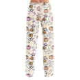 thumbnail image 6 of Womens Halloween Pj Pants Cute Pumpkin Print Elastic Waist Sleepwear Halloween Casual Cozy Bottoms Pajamas, 6 of 9