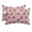 Pink, Forest Green, Salmon, Moss, variant on Black Paw Print Outdoor Pillows for Chaise Lounge Chair Waterproof Lumbar Pillows with Insert&Adjustable Elastic Strap Beach Headrest Pillow Funny Animal Foot Swirl Line Anstract Pool Pillow 11"x16"