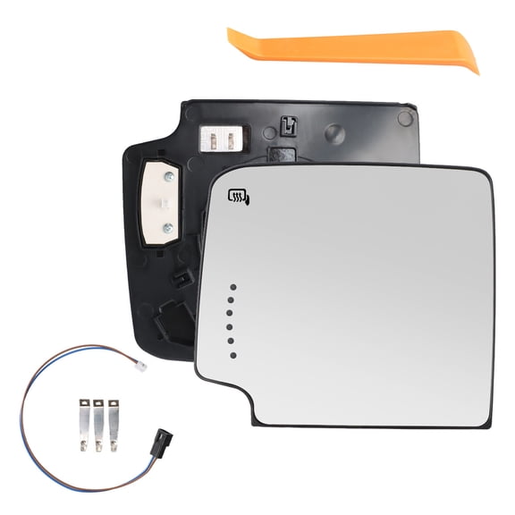 Towing Mirror Glass Power Heated Signal Upper LH for GMC Sierra 2500 HD