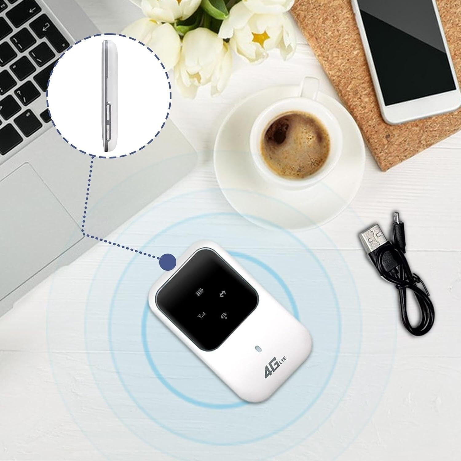 Portable WiFi Hotspot Pro, 2025 Portable WiFi Internet,Portable WiFi Hotspot,Portable WiFi Router (2 Pcs)