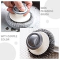 thumbnail image 5 of FONDOTIN Kitchen Scrub Brush Wok Cleaning Scrub Brush Grey Non-Scratching 1Set, 5 of 8