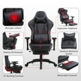 thumbnail image 4 of Dowinx Gaming Chair 4D Armrest Ergonomic Computer Chair Office PU Leather with Massage Footrest Black, 4 of 7