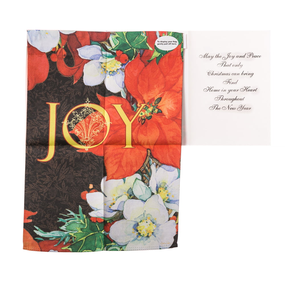 Joyful Greeting Evergreetings Christmas Card & Garden Flag 