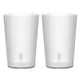 thumbnail image 1 of Vasos de Plástico Reutilizables, 7.4oz, Apilables para Cerveza, Cóctel, Agua, Jugo, Whisky (Transparente, 2Pcs), 1 of 7