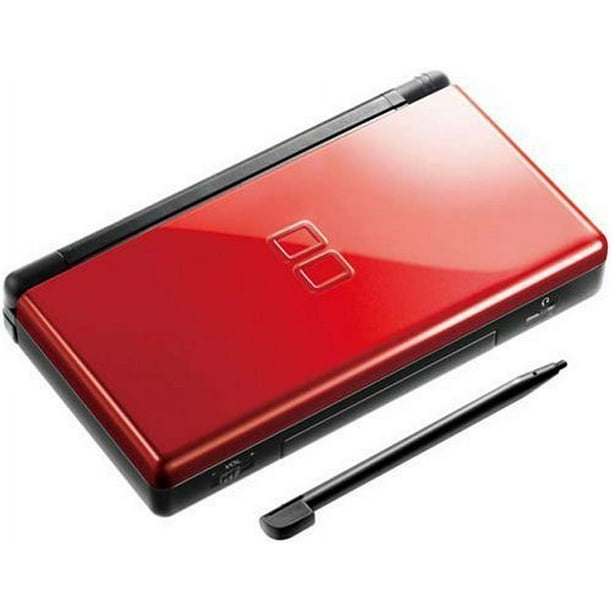 Restored Nintendo DS Lite Crimson / Black with Super Mario Bros