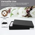 thumbnail image 3 of Novel Box 10 Pack Black Cardboard Cotton Filled Jewelry Gift Boxes 5.5x3.5x1 Inches with Lids, 3 of 7