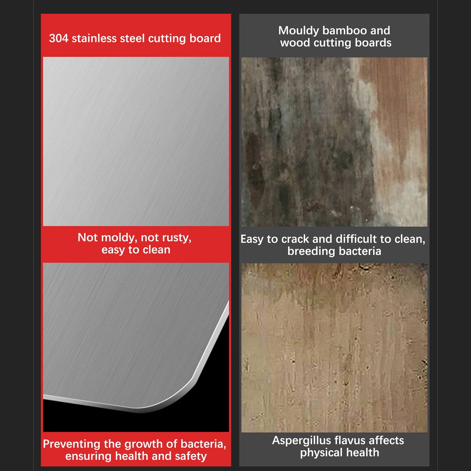Titanium Cutting Board, 2025 Double Sided 100% Pure Titanium Cutting Boards for Kitchen, Food-Grade Chopping Board Cutting Mat for Home Kitchen Cooking, Easy to Clean and Storage (18 * 12in)