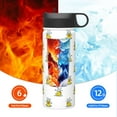 thumbnail image 6 of Rateoe Rubber Duck Showe Printed 18oz Sports Insulated Water Bottle, Double-Walled Stainless Steel Kettle with Leak-Proof Straw Lid, Portable & BPA-Free for Outdoor, Gym, Camping, and Travel, 6 of 8