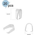 thumbnail image 5 of 10 Pieces 201 Stainless Steel Pinch Clip Bail Clasp Dangle Charm Bead Pendant Connector Findings 13x7x9mm for Jewelry Making DIY, 5 of 9